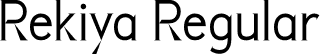 Rekiya Regular font - Rekiya.otf