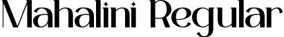 Mahalini Regular font - mahalini-0wmvr.ttf