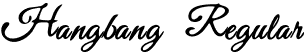 Hangbang Regular font - Hangbang.otf