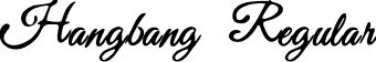 Hangbang Regular font - Hangbang.ttf