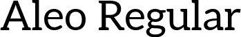 Aleo Regular font - Aleo-Regular.ttf