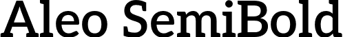 Aleo SemiBold font - Aleo-SemiBold.otf