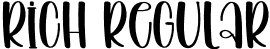 Rich Regular font - Rich.otf