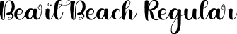 Beart Beach Regular font - Heart-Beach.otf