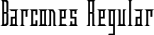 Barcones Regular font - Barcones.otf