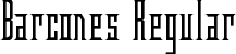 Barcones Regular font - Barcones.ttf