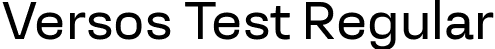 Versos Test Regular font - VersosTest-Regular.ttf