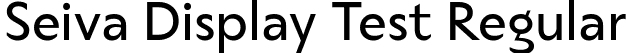 Seiva Display Test Regular font - SeivaDisplayTest-Regular.ttf