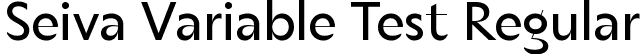 Seiva Variable Test Regular font - SeivaVariableTest-Roman.ttf