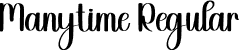 Manytime Regular font - Manytime.otf