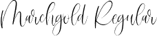 Marchgold Regular font - Marchgold.ttf