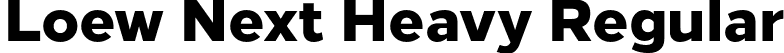 Loew Next Heavy Regular font - LoewNext-Heavy.otf