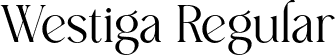 Westiga Regular font - westigaregular-2oarw.otf