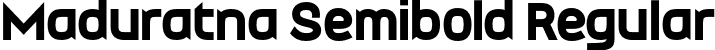 Maduratna Semibold Regular font - Maduratna-Semibold.otf