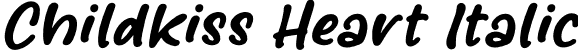 Childkiss Heart Italic font - Childkiss-Heart-Italic.otf