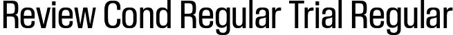 Review Cond Regular Trial Regular font - ReviewCondensed-Regular-Trial.otf