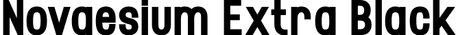 Novaesium Extra Black font - Novaesium-Extra-Black.ttf