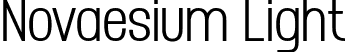 Novaesium Light font - Novaesium-Light.otf