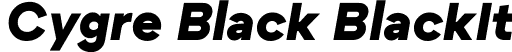 Cygre Black BlackIt font - Cygre-BlackIt.ttf