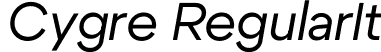 Cygre RegularIt font - Cygre-RegularIt.ttf