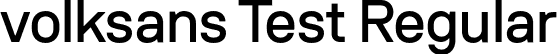 volksans Test Regular font - volksansTest-Regular.otf