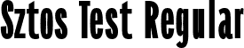 Sztos Test Regular font - SztosTest-Regular.otf