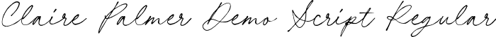 Claire Palmer Demo Script Regular font - ClairepalmerdemoScript-0WE1v.otf