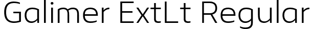 Galimer ExtLt Regular font - galimer-extralight.ttf