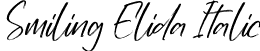 Smiling Elida Italic font - Smiling-Elida-Italic.otf