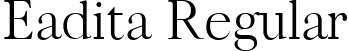 Eadita Regular font - eadita-regulardemo.ttf