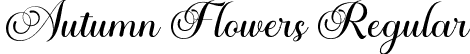 Autumn Flowers Regular font - AutumnFlowers-9YVZK.otf