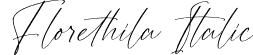 Florethila Italic font - Florethila-Italic.otf