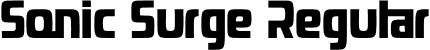 Sonic Surge Regular font - sonicsurge-nreqv.otf