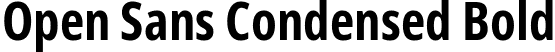 Open Sans Condensed Bold font - OpenSans_Condensed-Bold.ttf