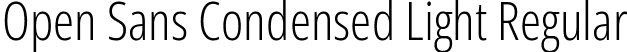 Open Sans Condensed Light Regular font - OpenSans_Condensed-Light.ttf