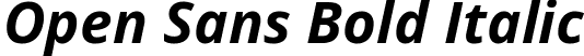 Open Sans Bold Italic font - OpenSans-BoldItalic.ttf