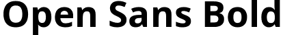 Open Sans Bold font - OpenSans-Bold.ttf