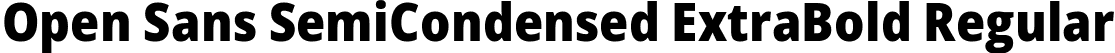 Open Sans SemiCondensed ExtraBold Regular font - OpenSans_SemiCondensed-ExtraBold.ttf