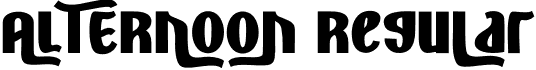 ALTERNOON Regular font - alternoon-alkv7.otf