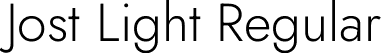 Jost Light Regular font - Jost-Light.ttf