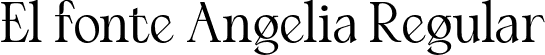 El fonte Angelia Regular font - elfonteangelia-regular.otf