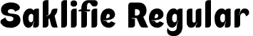 Saklifie Regular font - Saklifie.otf