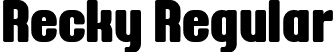 Recky Regular font - reckyregular-bwvxl.ttf