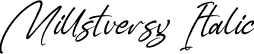 Millstversy Italic font - Millstversy-Italic.otf