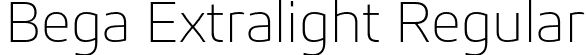 Bega Extralight Regular font - Bega-Extralight.otf