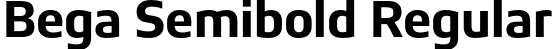 Bega Semibold Regular font - Bega-Semibold.otf