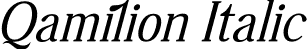 Qamilion Italic font - Qamilion-Italic.otf