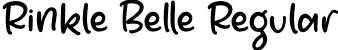 Rinkle Belle Regular font - Rinkle-Belle.otf