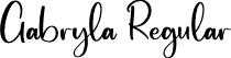 Gabryla Regular font - Gabryla.otf