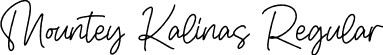 Mountey Kalinas Regular font - Mountey-Kalinas.otf